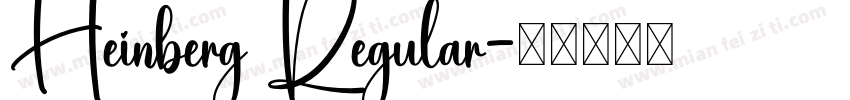 Heinberg Regular字体转换